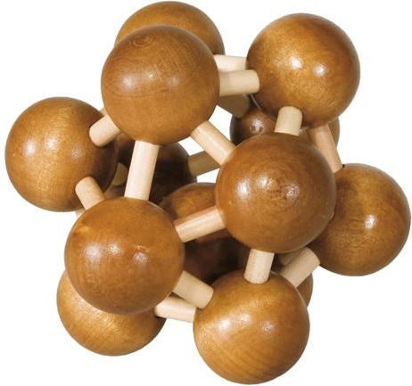 Atom 3D Bambusholz IQ Logikspiel