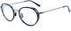 Vuarnet Metal Eyeglass Frame with Clip On Black VL18080001SUN