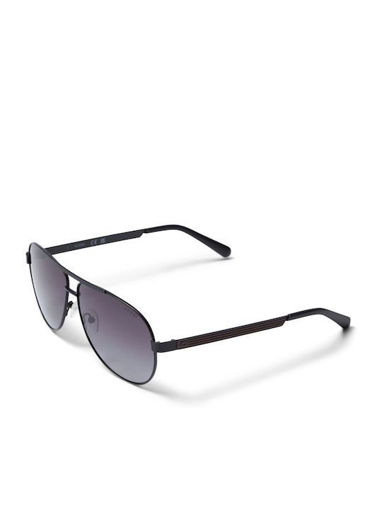 Guess Men's Sunglasses with Black Metal Frame and Black Gradient Lens GF5096 02B