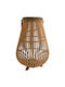 Fylliana Fl486 Φαναράκι Bamboo Επιτραπέζιο Μπεζ 34x49x49εκ.
