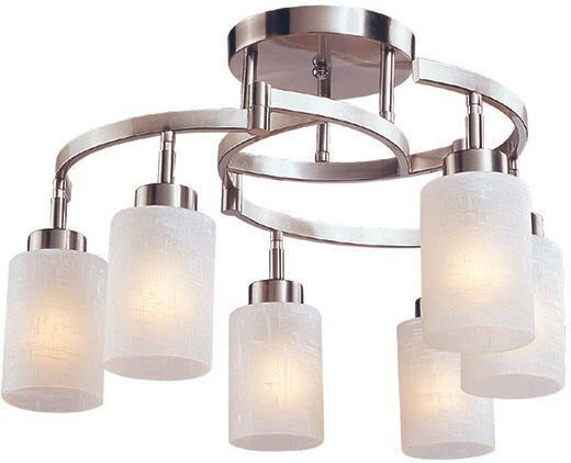 Led7 Deckenleuchte Silber mit Fassung E27