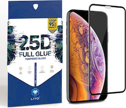 Lito Vollflächig gehärtetes Glas Schwarz (Huawei Nova 11, Huawei Nova 12S)