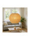 Inart Ozelia Κρεμαστό Φωτιστικό Καφέ Boho με Ντουί E27 33x33x122εκ.