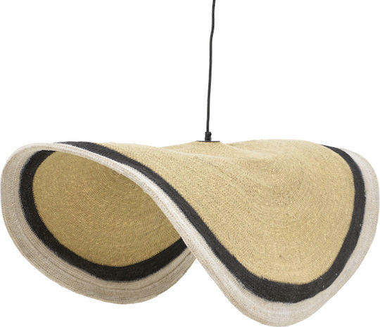 Inart Hatchie Pendant Light Black 70x70x123cm