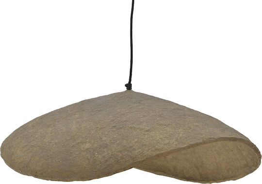 Inart Lampi Pendant Light Gray Boho with Socket E27 71x53x123cm