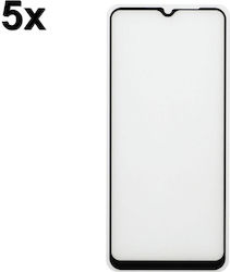 Techwave Full Face Tempered Glass 0.3mm 5τμχ Μαύρο (Oppo A78 5G)