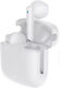 Firo Fi32 Earbud Bluetooth Handsfree Ακουστικά με Θήκη Φόρτισης Λευκά