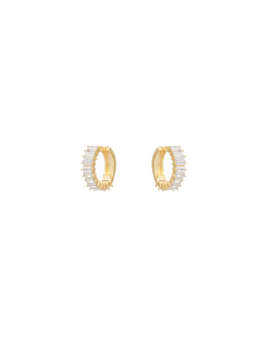 Lifelikes Hoop Earrings Elle White