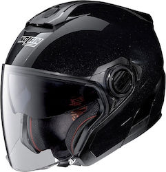 Nolan Jet Helmet with Sun Visor 1250gr Metal Black