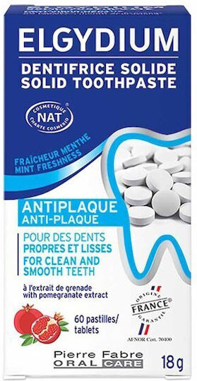 Elgydium Antiplaque Οδοντόκρεμα κατά της Πλάκας 60 ταμπλέτες
