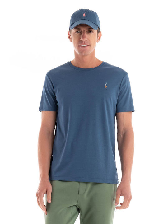 Ralph Lauren Herren T-Shirt Kurzarm Blau