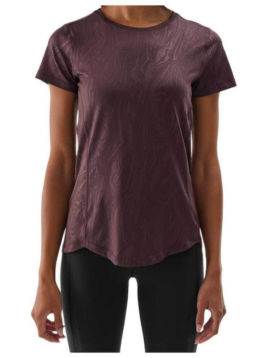 4F Damen Sportliche Bluse Ärmellos Lila