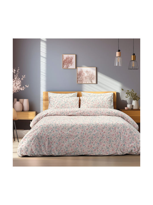 Lino Home Sheet Set Single Cotton Primo Pink 170x260cm 3pcs
