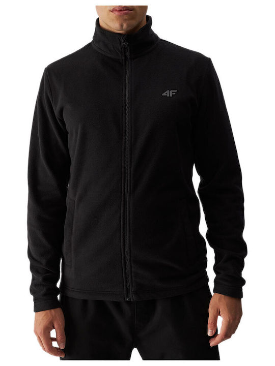 4F Cardigan Bărbați Fleece Negru