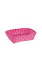 Bizzotto Decorative Basket Wicker Pink 26.5x19x7cm