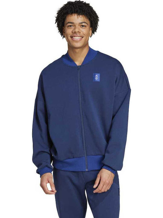 adidas Mufc Szn Dktt Jachetă Bomber Albastră Marină