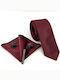 Legend Accessories Men's Tie Set in Burgundy Color