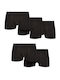 Herren Boxershorts Schwarz 5Packung