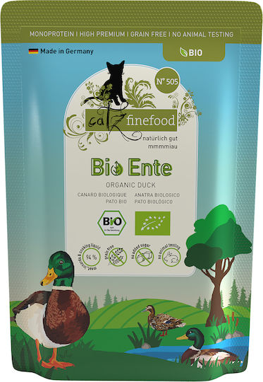 Catz Finefood Υγρή Τροφή για Ενήλικες Γάτες σε Φακελάκι με Πάπια 85gr