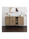 Bufet Clara Din Lemn Culoare Nuc Deschis 142x35.6x83cm