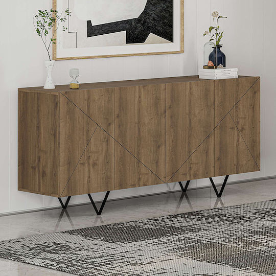 Μπουφές Jakomen Ανοιχτό Καρυδί 180x41.7x80cm