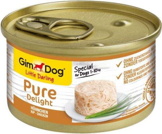 Gimdog Wet Food Dogs in Cans with Chicken and Meat Gluten-Free 125gr
