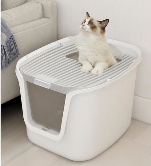 Animal Cat Toilet Closed White L44.5 x W37.5 x H33cm