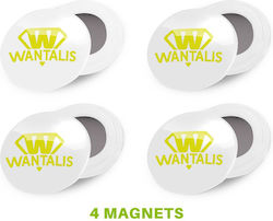 Wantalis Магнитен Клипс X 4 Бели Wantalis Магнитен Клипс X 4 Бели