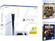 Sony PlayStation 5 Slim 1TB & 2nd DualSense Controller White, Marvel's Spider-Man: Miles Morales & Uncharted Legacy of Thieves Collection