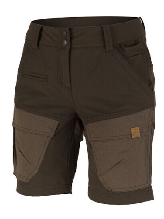 Northfinder Hybrid Stretch Kurz Hose Wandern Braun