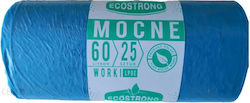 EcoStrong Sacuri De Gunoi Capacitate 60lt 72x60cm 25 Bucăți Albastre