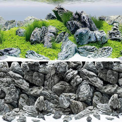 Juwel Double Aquarium Decoration Poster Rock/Aq...