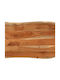 vidaXL Rectangular Table Surface made of Solid Wood Brown 70x60x3.8cm 370643 1pcs