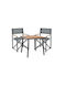 Set Outdoor Dining Charcoal Mabu-synergy 3pcs