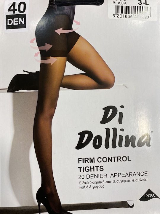 Dollina Γυναικείο Καλσόν 40 Den Σύσφιξης Μαύρο