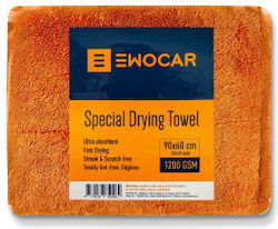 Ewocar Lavetă Din Microfibră Pentru Uscare 1200gsm Portocalie 90x60cm