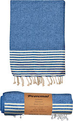 Summertiempo Beach Towel Blue 180x90cm.