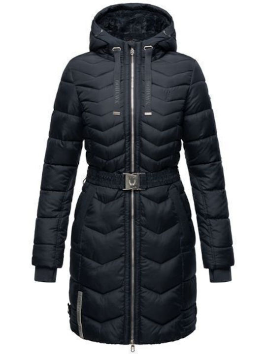 Navahoo Damen Puffer Jacke für Winter Navy NAV-ALPV-NAVY