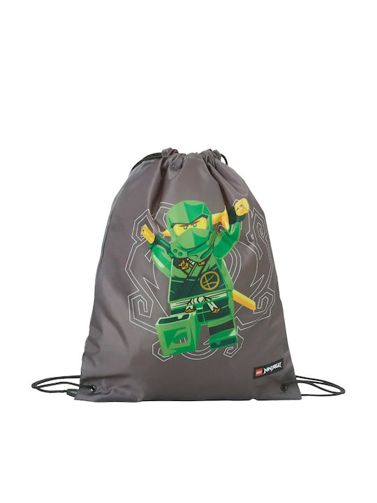 LEGO Ninjago Παιδική Τσάντα Πουγκί Γκρι 10x32εκ.