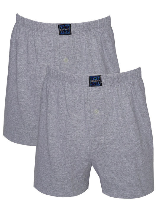 Helios Herren Boxershorts Grey 2Packung