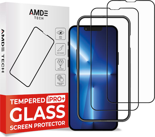 Amdetech 3D Tempered Glass 2buc (iPhone 13 Pro Max)