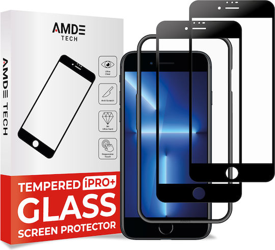 Amdetech 3D Tempered Glass 2τμχ (iPhone 8 Plus / 7 Plus)