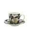 Ankor Set of Cups Coffee Porcelain Brown 110ml 6pcs
