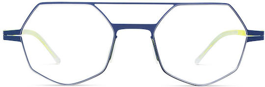 Lool Metro Metal Eyeglass Frame Blue METROTQPK5020140