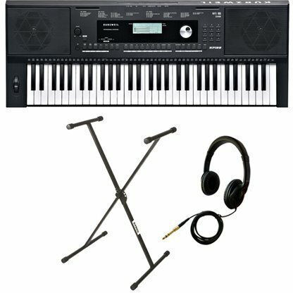Kurzweil Αρμόνιο KP100 με 61 Δυναμικά Πλήκτρα με Βάση και Ακουστικά Μαύρο Βundle