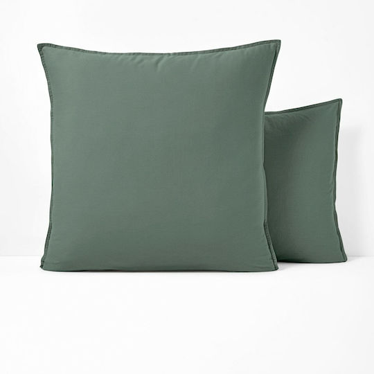 La Redoute Interieurs Decorative Pillow Case Made of 100% Cotton Green 63x63cm