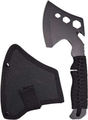 Multifunctional Axe Ideallstore Paracord Handle Stainless Steel Black