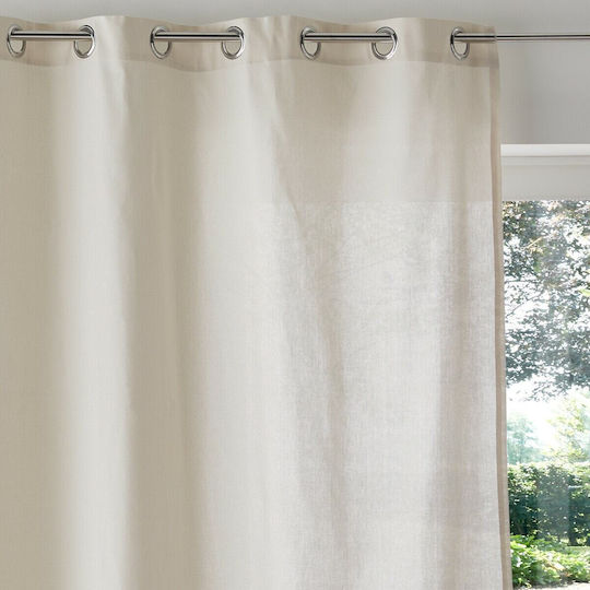 La Redoute Interieurs White Window Curtain with Grommets 135x180cm