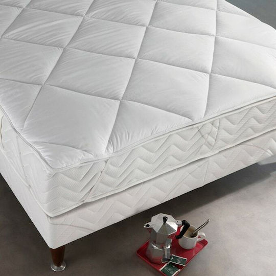 La Redoute Interieurs Single Mattress Cover with Elastic Straps White 90x190cm