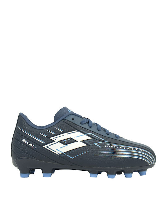 Lotto Solista 700 Vii Fg Jr Ghete De Fotbal Pentru Copii Albastru Marin